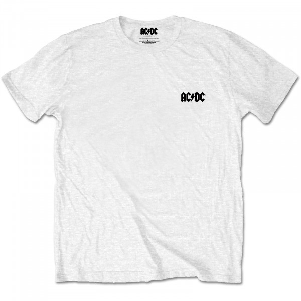 camiseta hombre blanca AC/DC