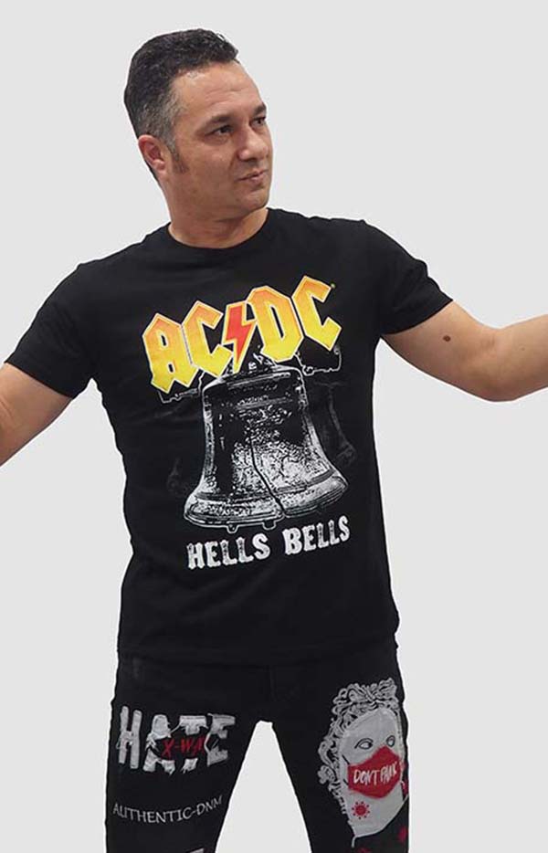 Camiseta adulto AC/DC Hell Bells
