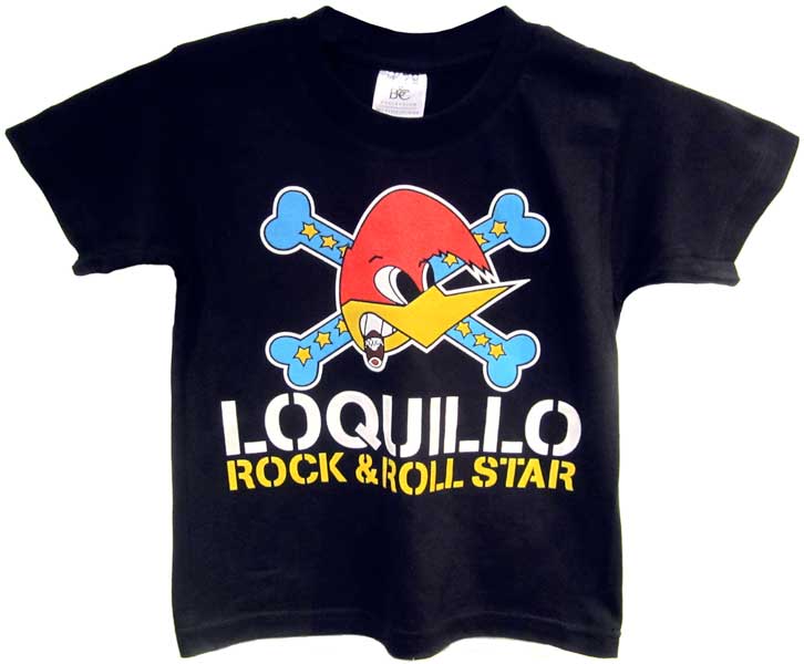 camiseta manga corta niño LOQUILLO ROCK AN ROLL STAR