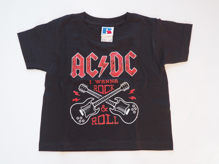 Camiseta infantil I wanna Rock and Roll