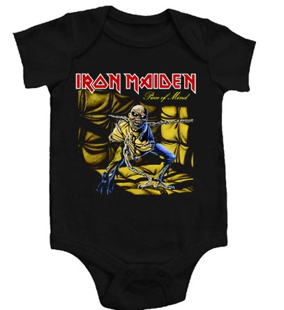 body bebé manga corta Iron Maiden Piece of Mind