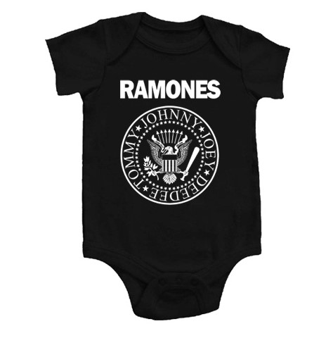body bebé manga corta Ramones