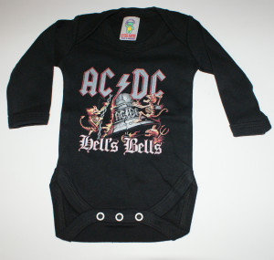 Body bebé manga larga AC/DC Hells Bells