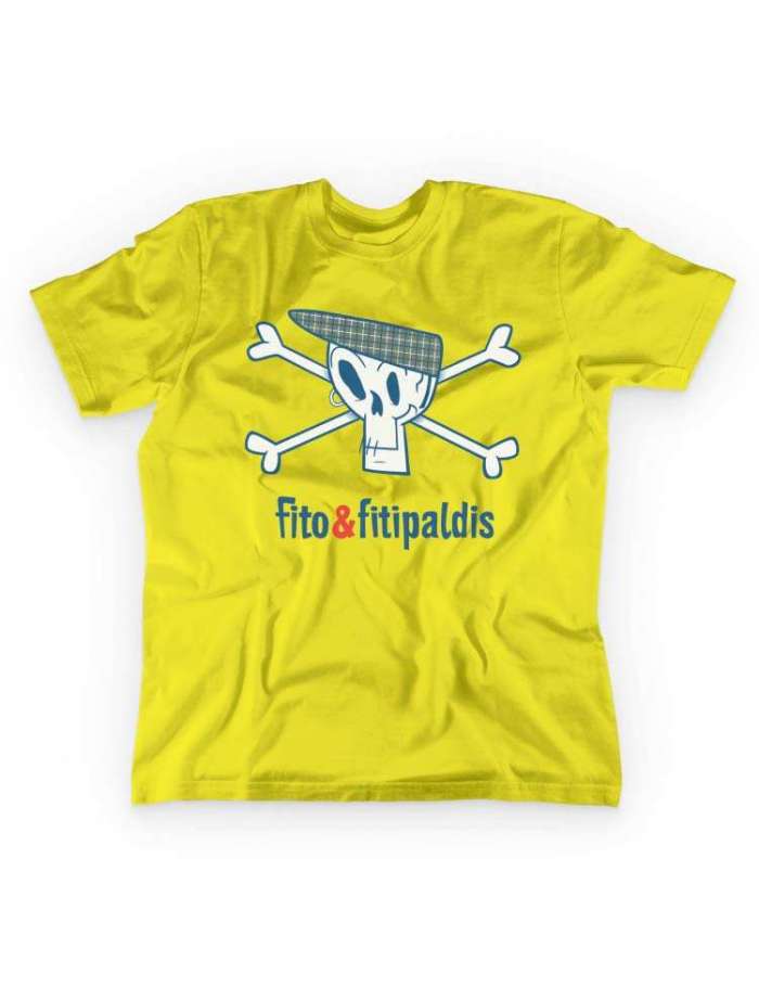 Camiseta niño Fito y Fitipaldis amarilla