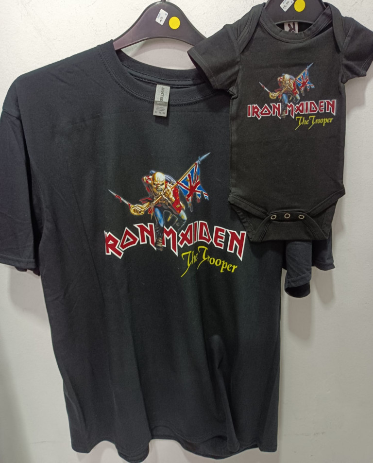 Dia del padre camisetas iguales Iron Maiden