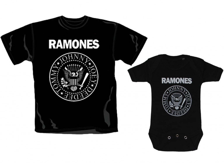 Pack camiseta adulto y body bebé Ramones