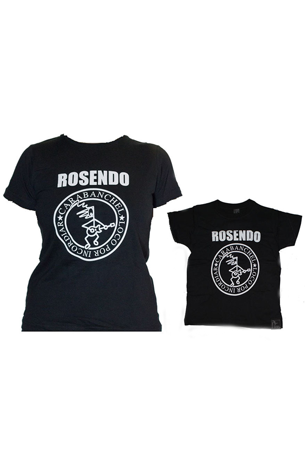 Pack de dos camisetas mujer y niño del solista de rock Rosendo