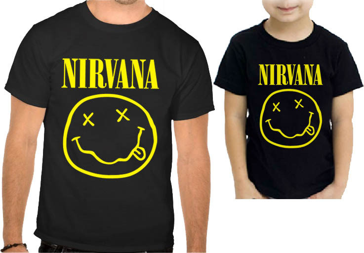 Pack camiseta adulto y niño Nirvana