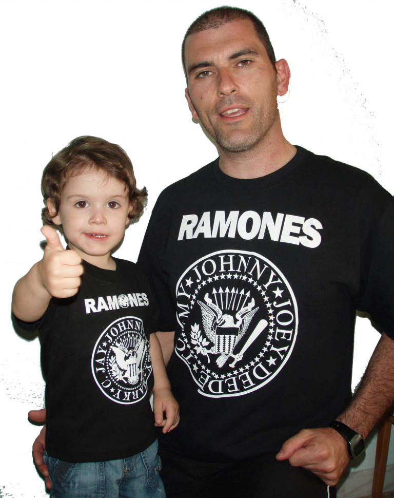 Pack camiseta hombre y niño Ramones
