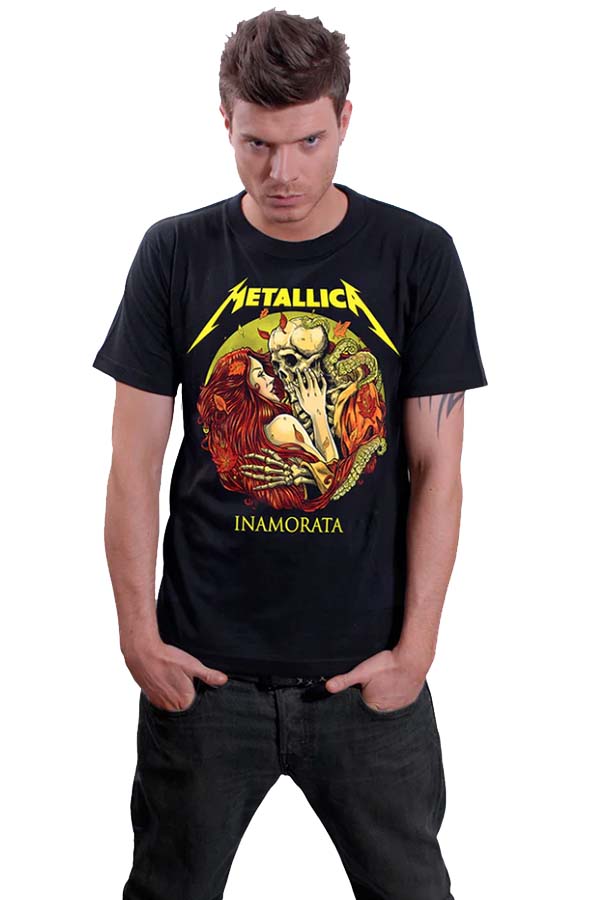 Camiseta del grupo Metallica Inamorata para hombre y mujer