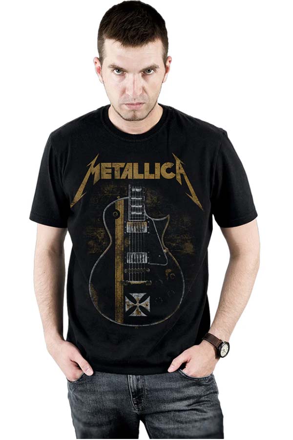 Camiseta unisex del grupo Metallica Hetfield Iron Cross de Heroes Inc