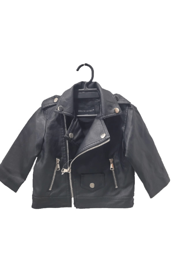 chaqueta rockera para bebé tipo biker