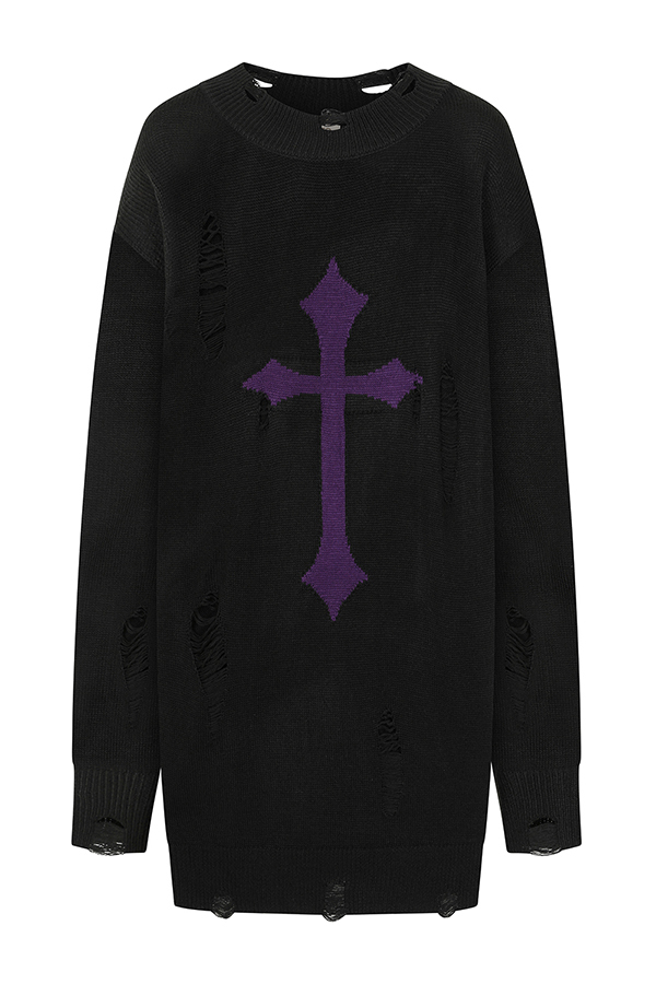 Vestido gótico mujer de punto de Banned