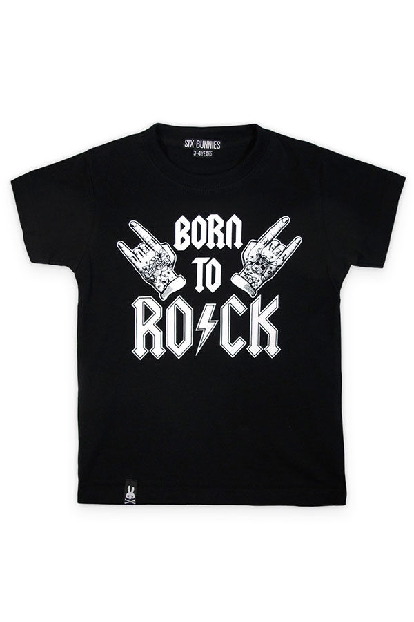 Camiseta Born To Rock de Six Bunnies