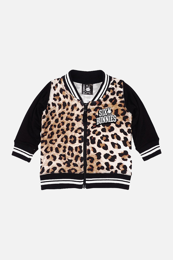chaqueta bebé print leopard de Six Bunnies