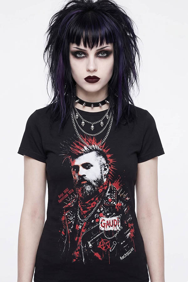 Camiseta Antoni Gaudi punk