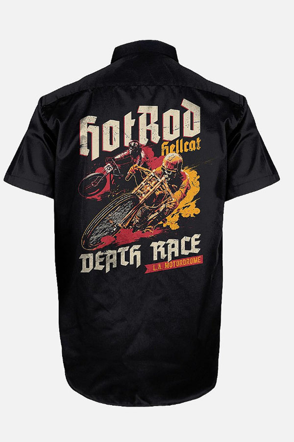 Camisa hombre HotRod Hellcat motera