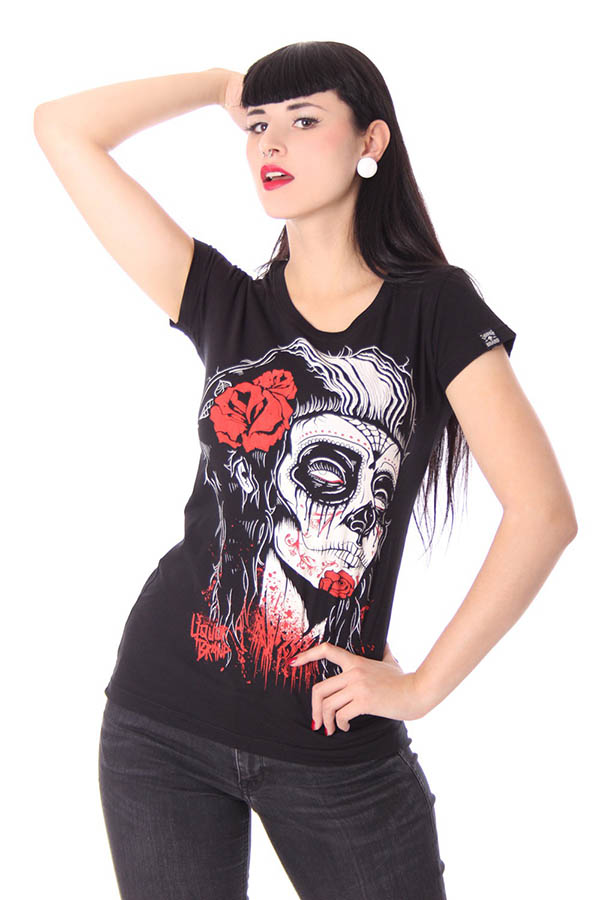 Camiseta emo para mujer Dead Girl