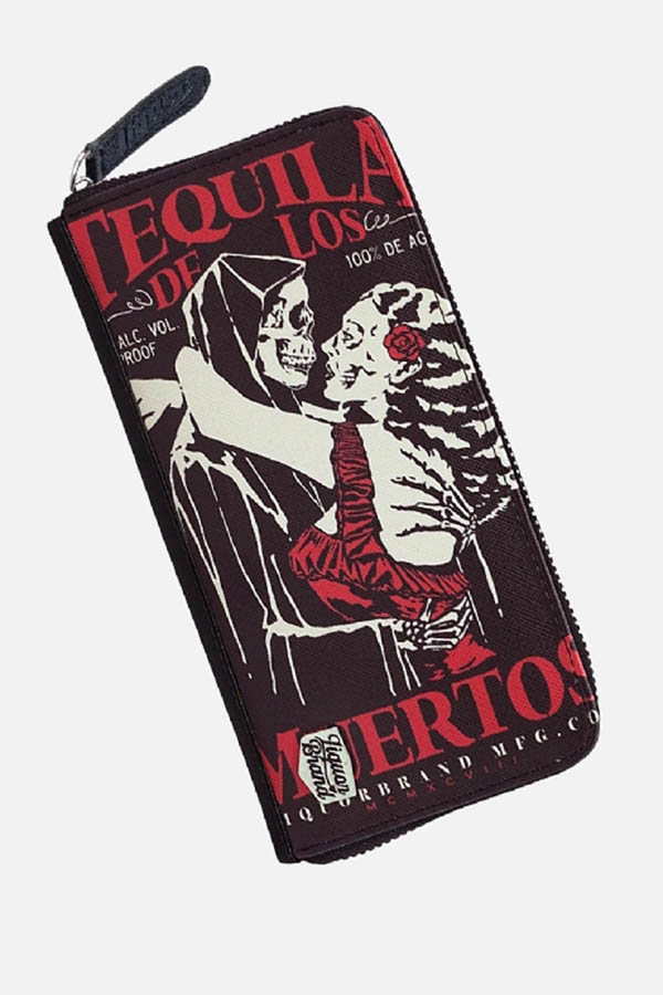 Cartera Liquor brand Tequila de los muertos
