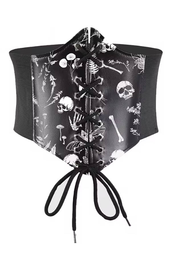 Cinturón corsé calavera