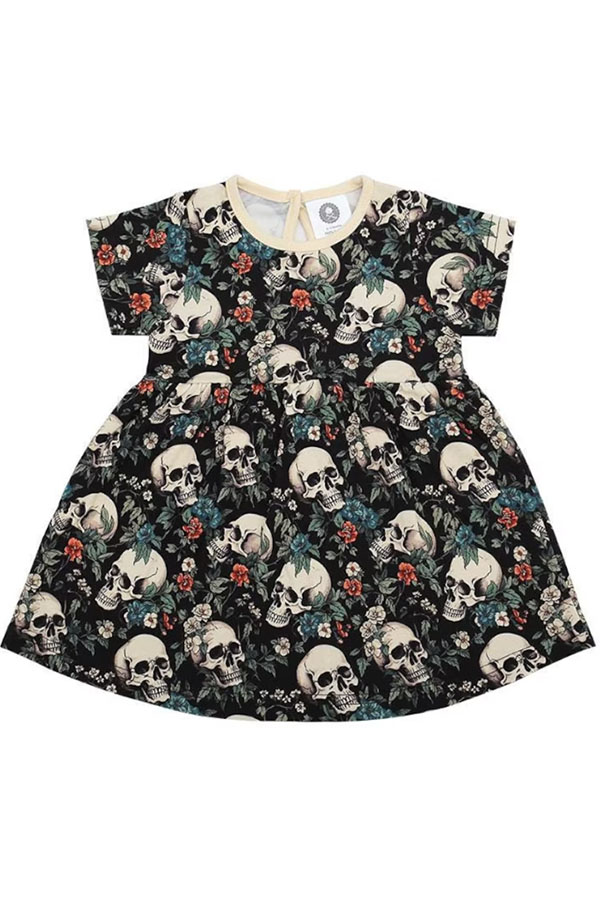 Vestido de calaveras de niña