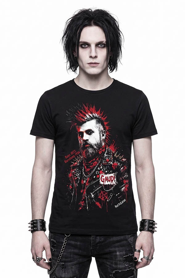 Camiseta Antoni Gaudi punk