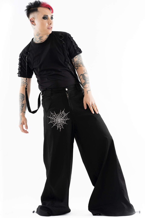 Pantalones góticos alternativos para hombre