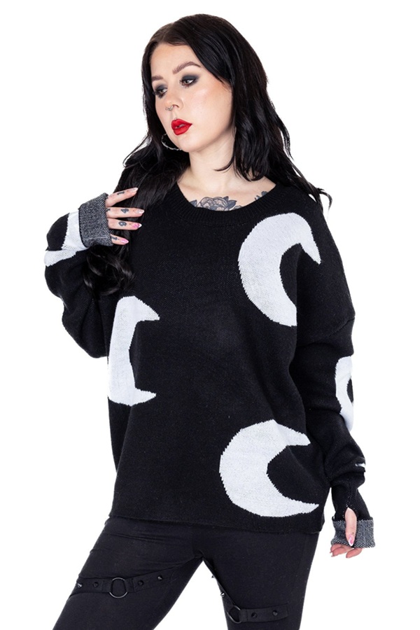Jersey gótico lunas mujer
